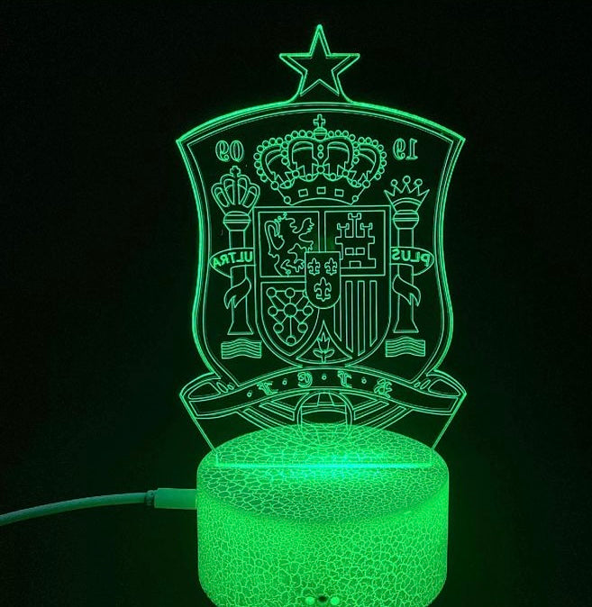 Spain RFEF 3D LED Lamp – La Roja Legend Edition 🇪🇸