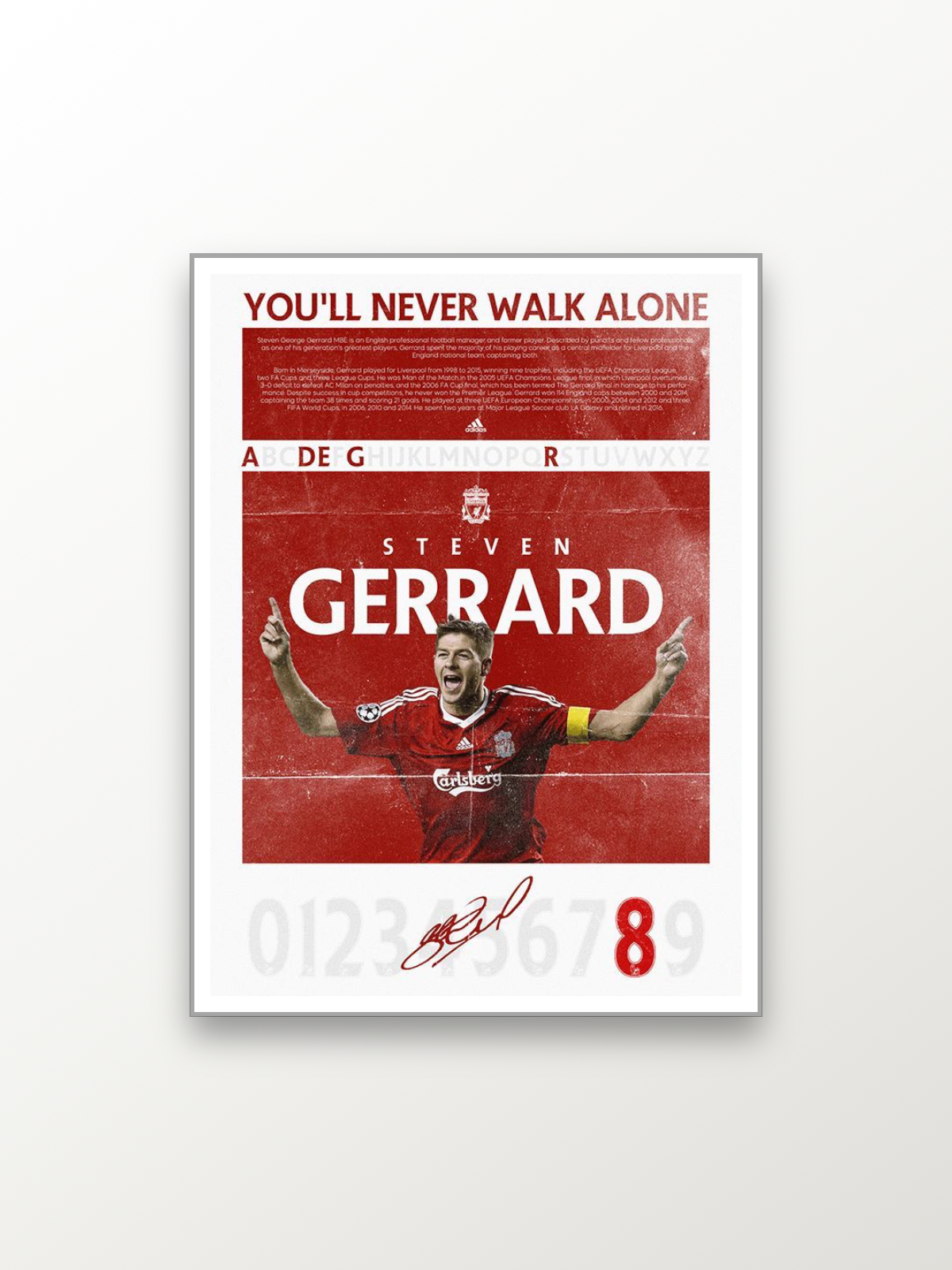 Liverpool: GERRARD 8 YOU’LL NEVER WALK ALONE
